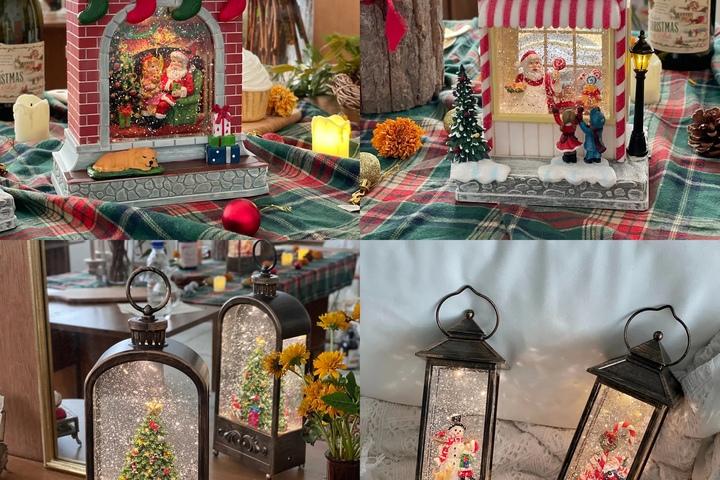 크리스마스 오르골 워터볼 스노우볼 무드등 (캐롤 OST 8곡) 27종