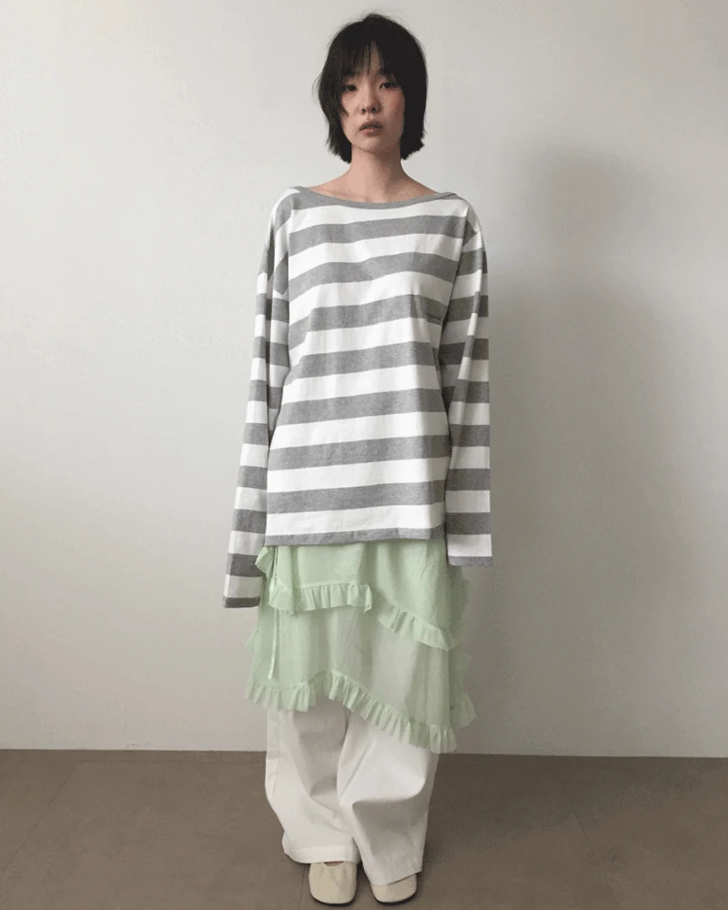 [오늘출발]르 쉬폰 프릴 스커트 (4color) *블랙, 아이보리, 피치 당일 발송 가능!