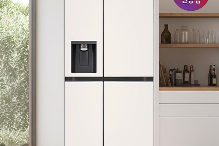 LG 디오스 오브제컬렉션 얼음정수기냉장고 J814MEE12