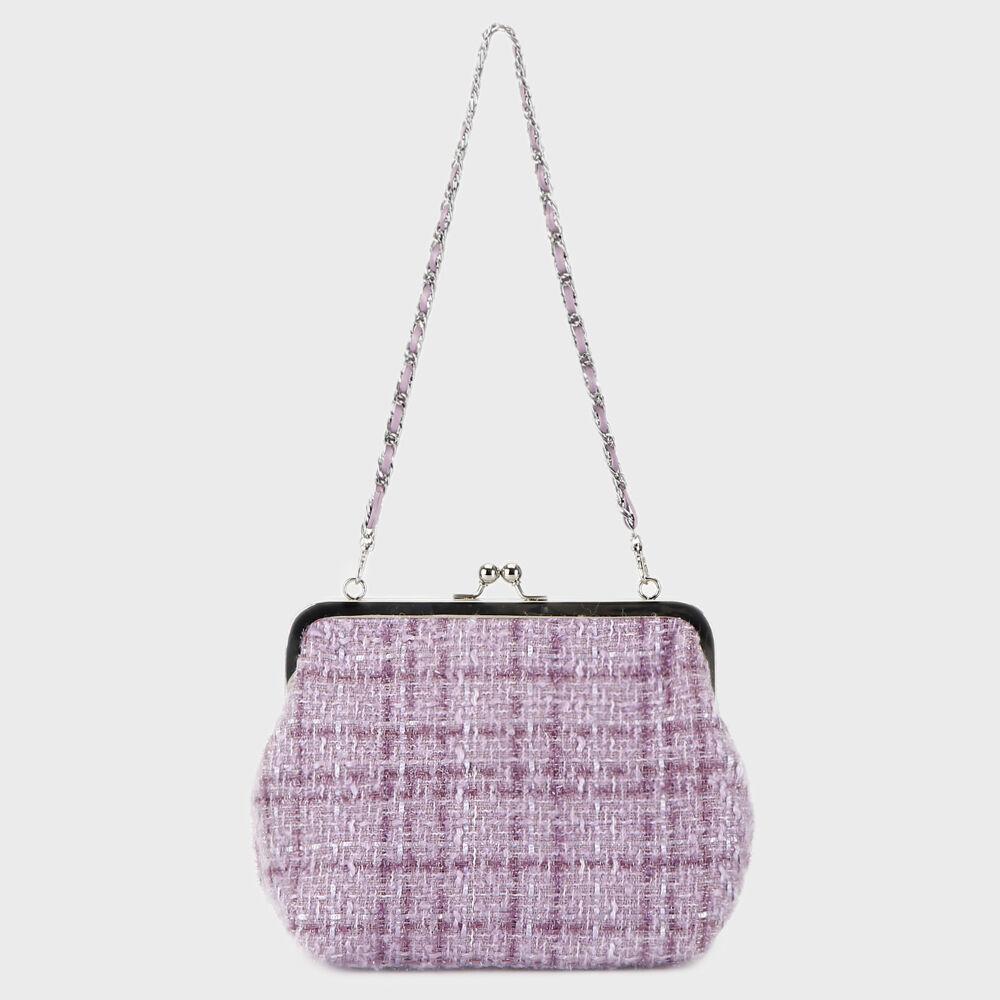 TWEED BAGUETTE BAG (lavender)