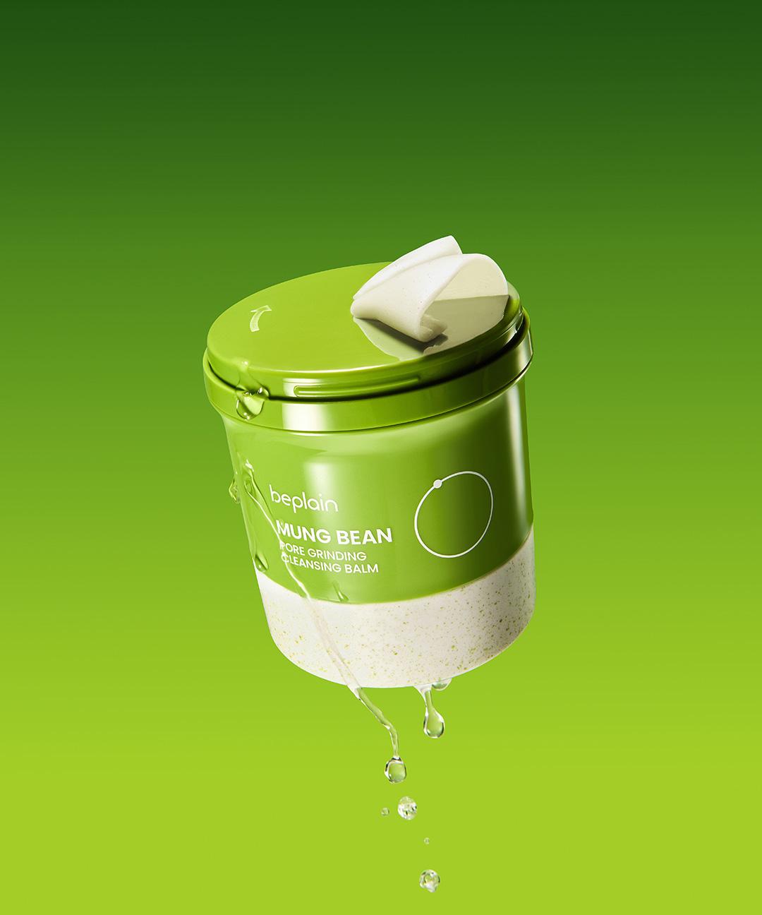 비플레인 [갈아 쓰는 맷돌밤] 녹두 모공 그라인딩 클렌징 밤 100ml