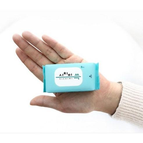 한스웰 시치미 쓱 초미니 휴대용 물티슈, 8개입, 1개 - 물티슈 | 쿠팡