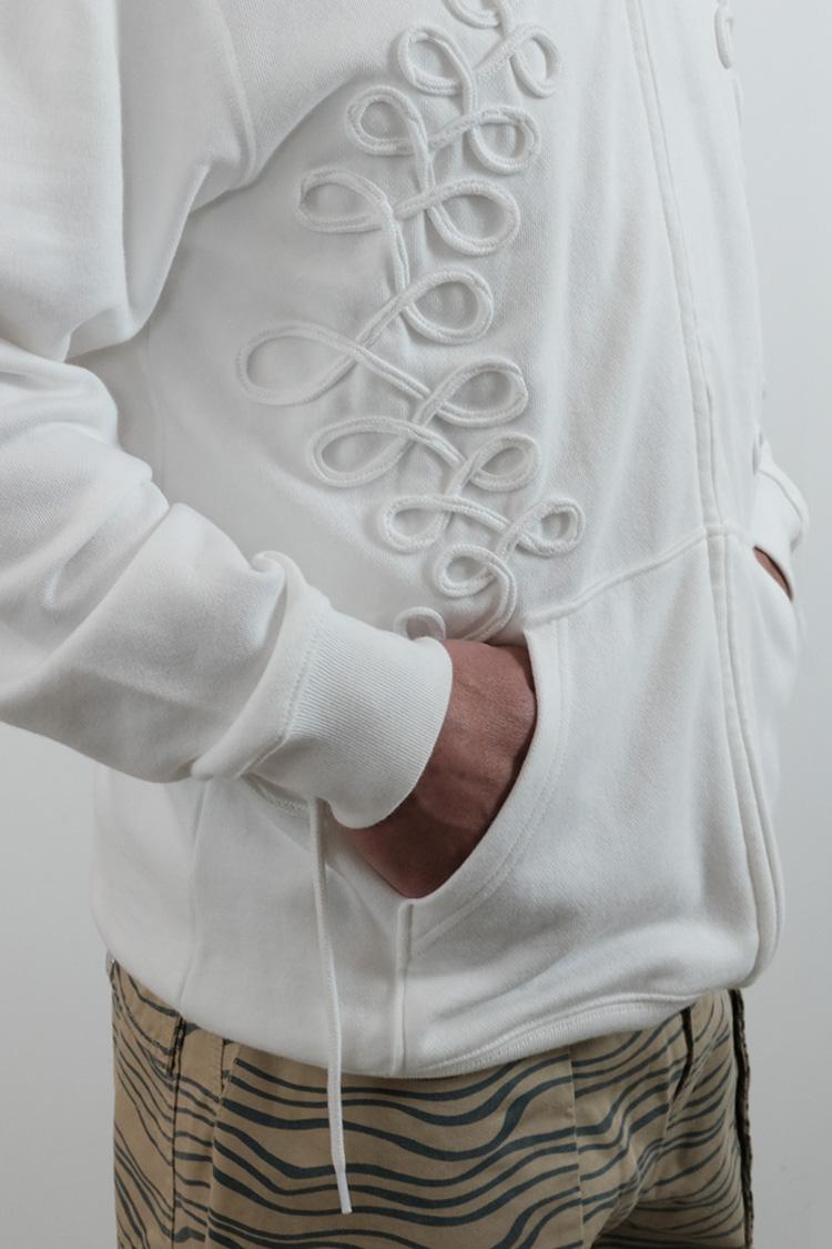Long String Hoodie (White)