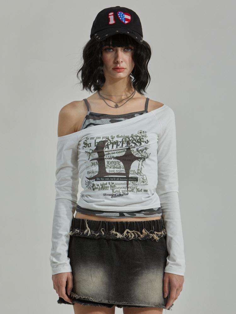 CAMO LAYERED T