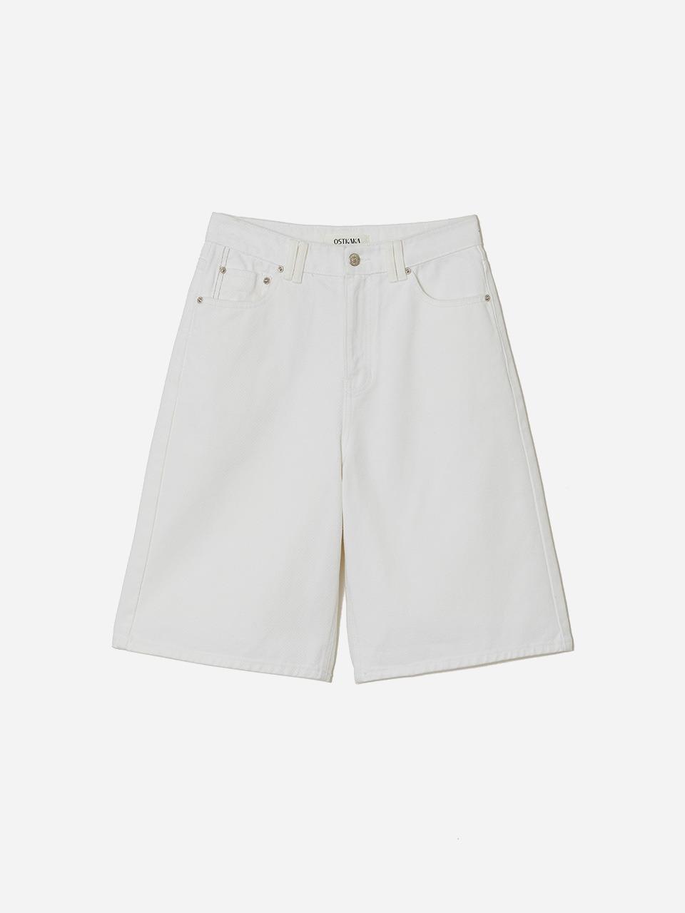 Burmuda Denim Pants White