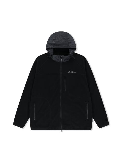 Y.E.S Fleece Full Zip Jacket Black