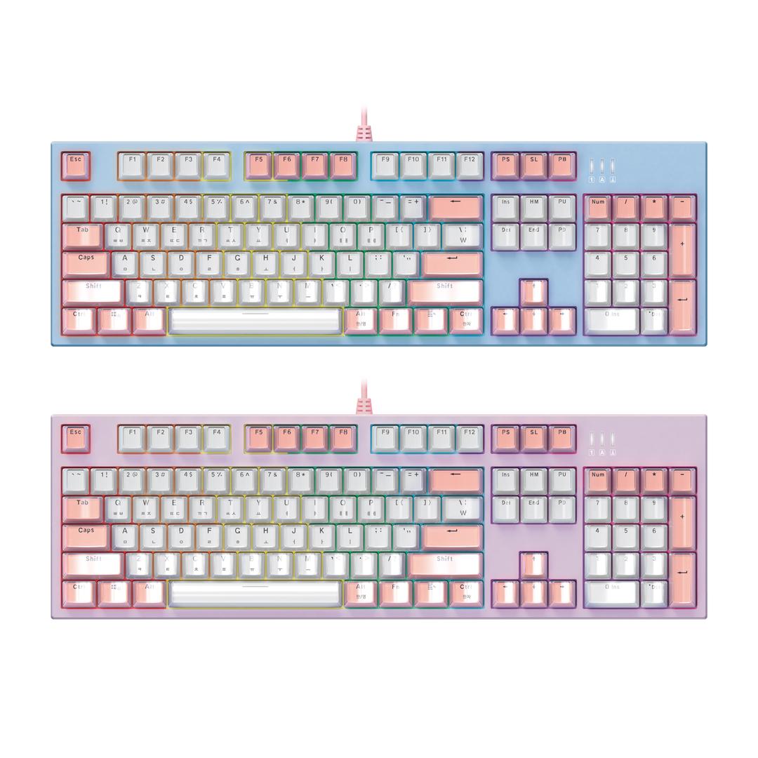 앱코 AN08 가스켓 아이스큐브 광축 LED 게이밍 블루 (클릭)