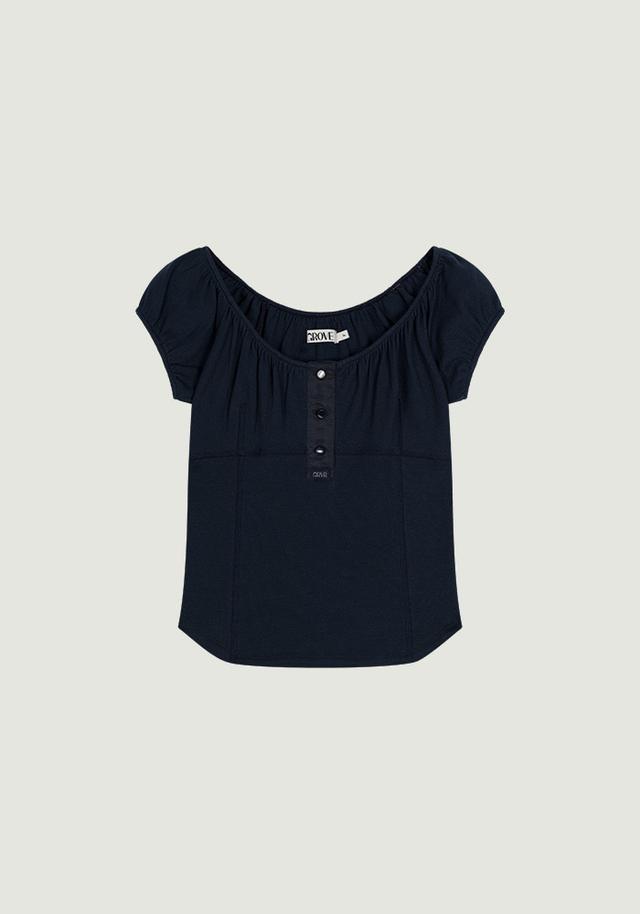 JOEY U-NECK TOP [2COLORS]