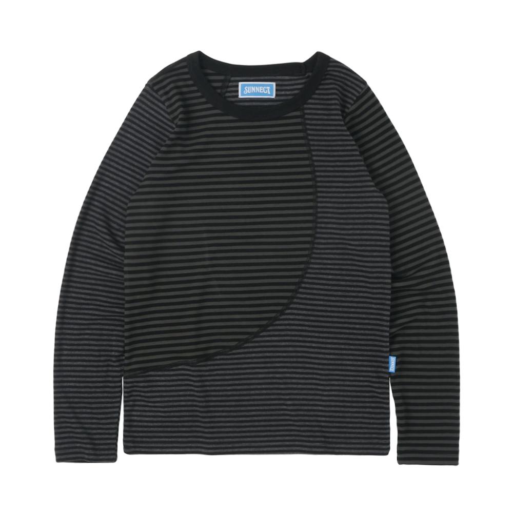 Truth Striped LS Tee - Charcoal