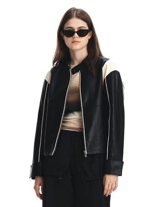 Mopit Leather Bike Jumper (Black)