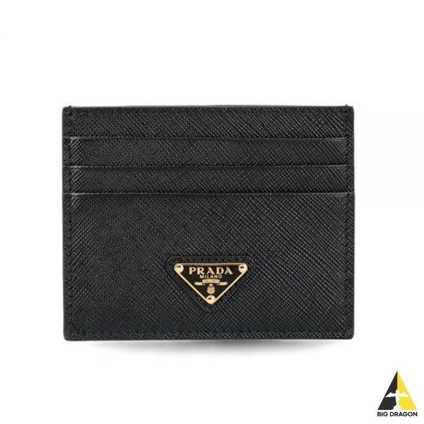 PRADA 프라다 23FW 1MC025 QHH F0002 (사피아노 트라이앵글 카드 지갑)
