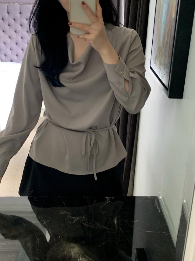 Multi tie blouse (2 color)