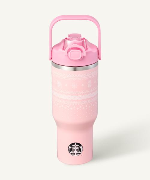 SS 윈터 니트 핑크 칼 텀블러 946ml +에코텀블러음료쿠폰(카톡발송)