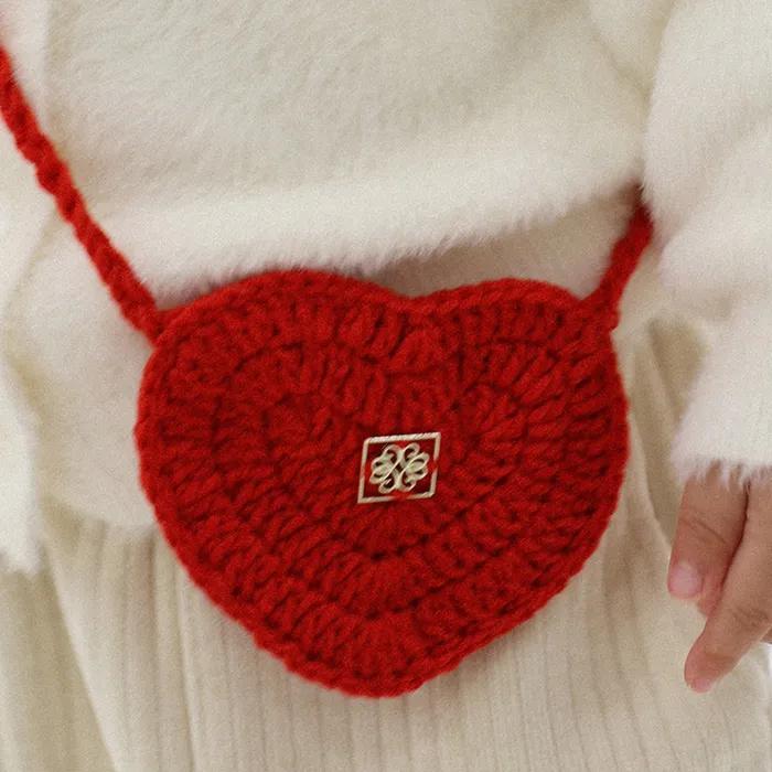 [ACC]하트가방 레드