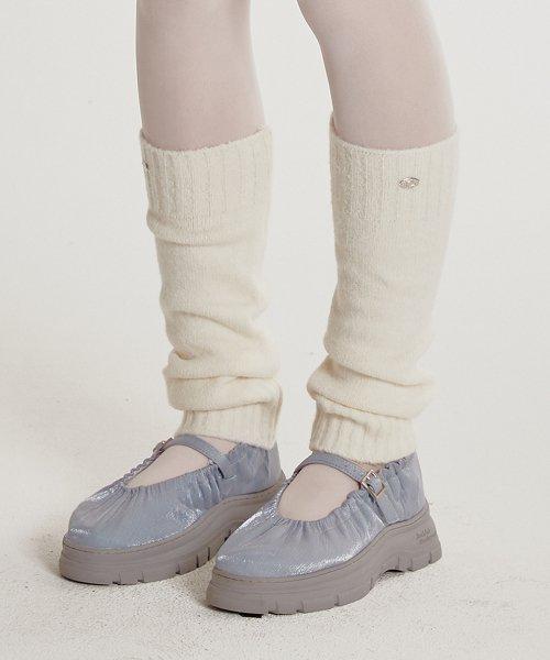 울 레그 워머_아이보리