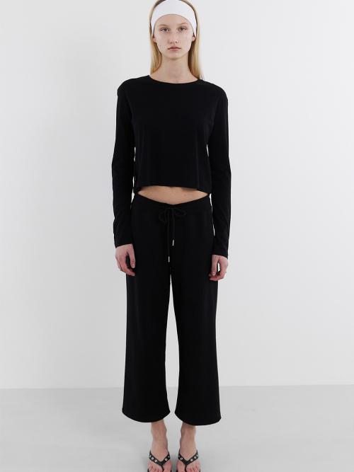 CAPRI BANDING PANTS / BLACK