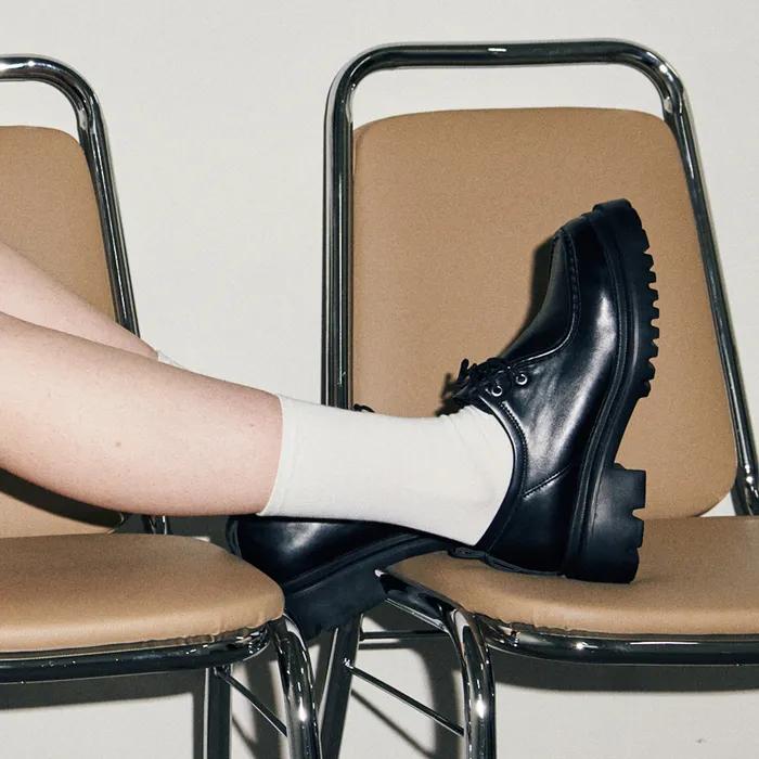 Anders 3Color 콜프 청키더비 로퍼 4cm