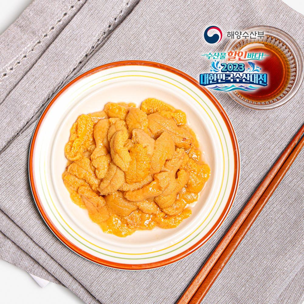 자연산 보라 성게알 100g (해수 우니, 제철 성게)