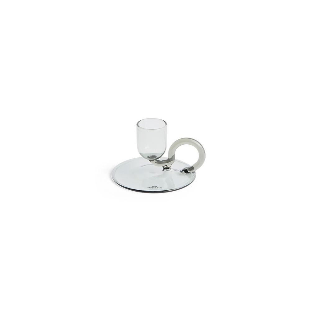 HAY 타이니 캔들홀더 커브드 Tiny Candleholder Curved / Gray (AE357-D439-AB48) 