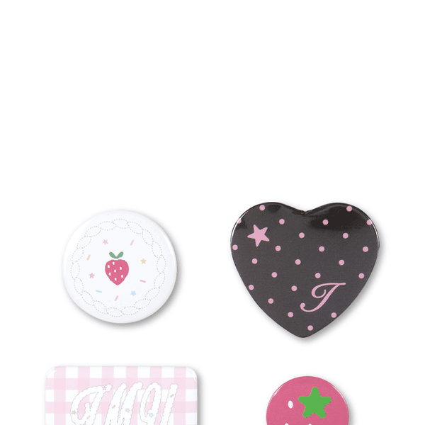 Fruit Dessert Pin Badge Set (Strawberry)