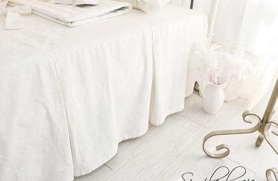 밀크.milk 광목 베드스커트