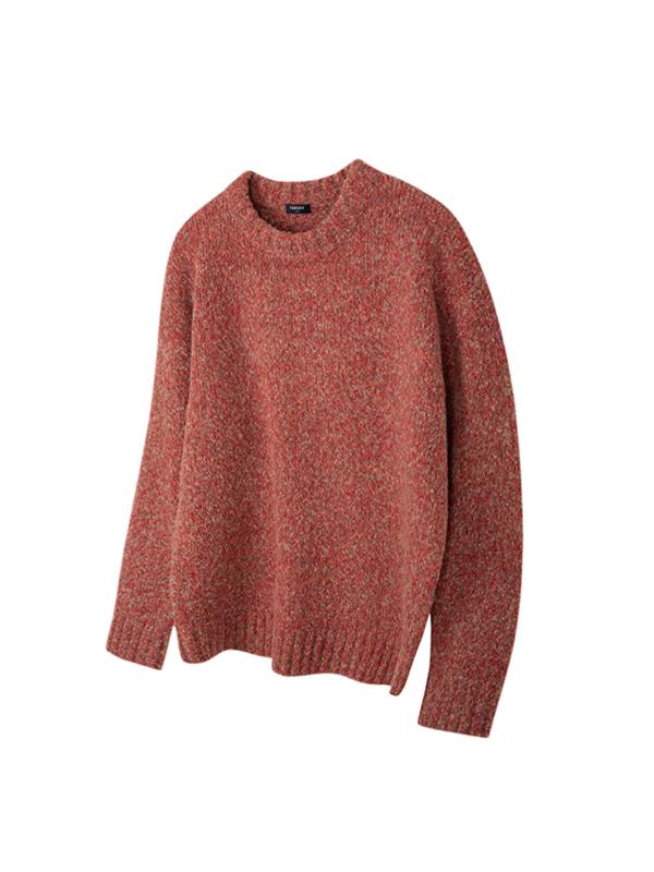 러스트울 크루넥 오버니트(러스트오렌지)