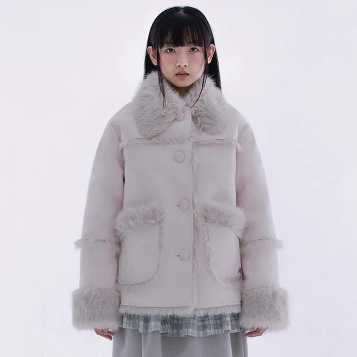 Shearing mustang jacket (Pink)