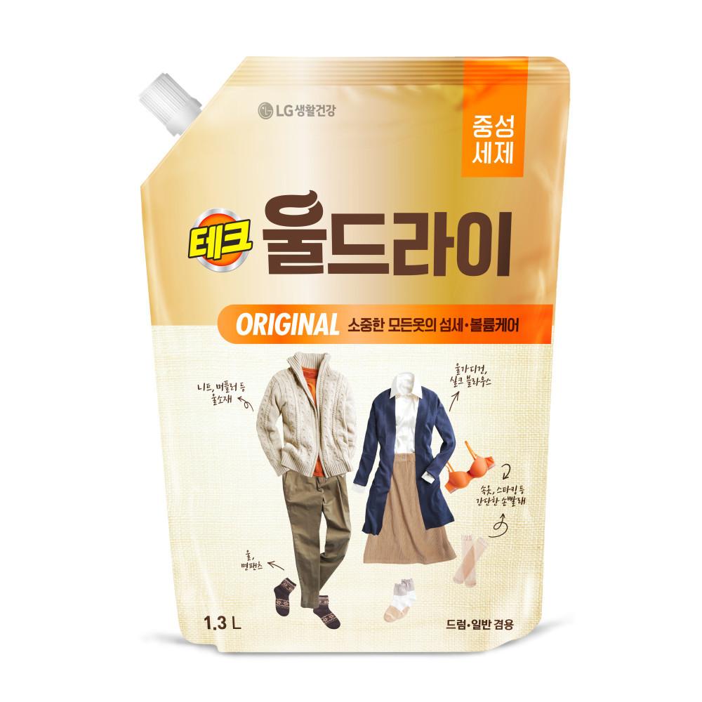 테크 울드라이 중성세제 리필 1.3L 1개
