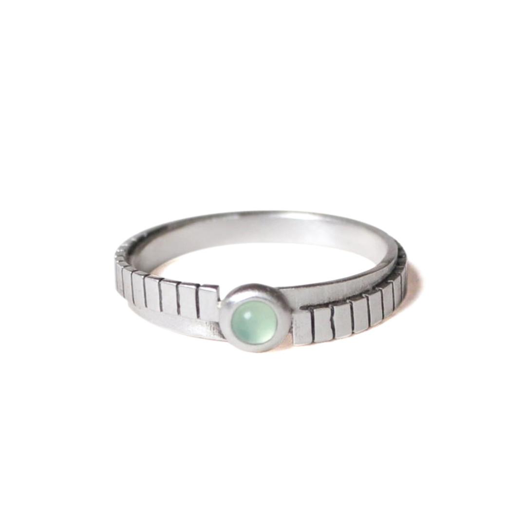 Stripe Cross Ring (Gemstone ver.)