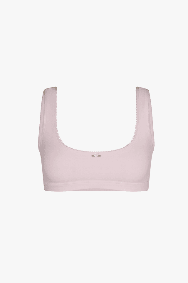 SUPPORT COTTON BRA IN BABY PINK - XS / Baby Pink