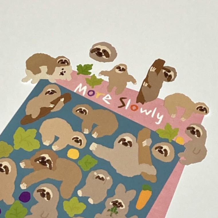 [딩풋] More Slowly Sticker 나무늘보 스티커