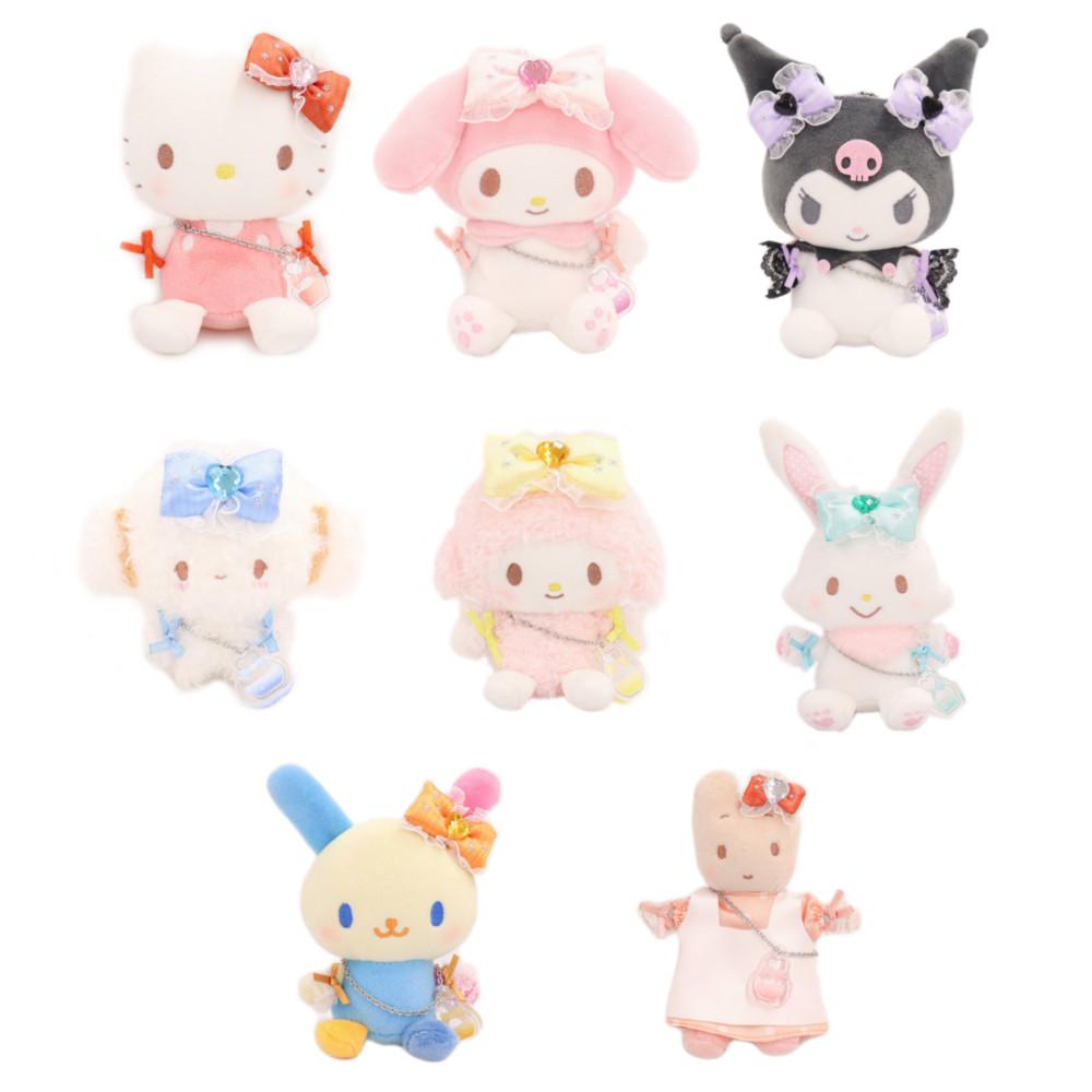 [예약판매] 산리오 사랑에 빠진 마법 코롱 시리즈 굿즈, 마스코트 홀더 캐릭터 인형 키링 특전 포함, 헬로키티 마이멜로디 쿠로미 마이스윗피아노 우사하나 코기뮹 위시미멜 마론크림