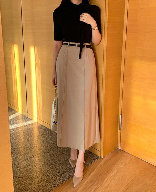 그립 플레어 스커트