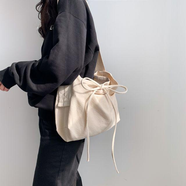 리본 매듭 캔버스백 (2color)