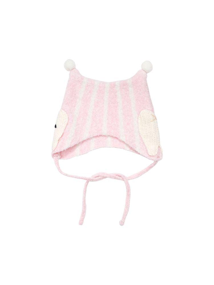 Striped Pointed Ear Knit Hat【s0000010900】