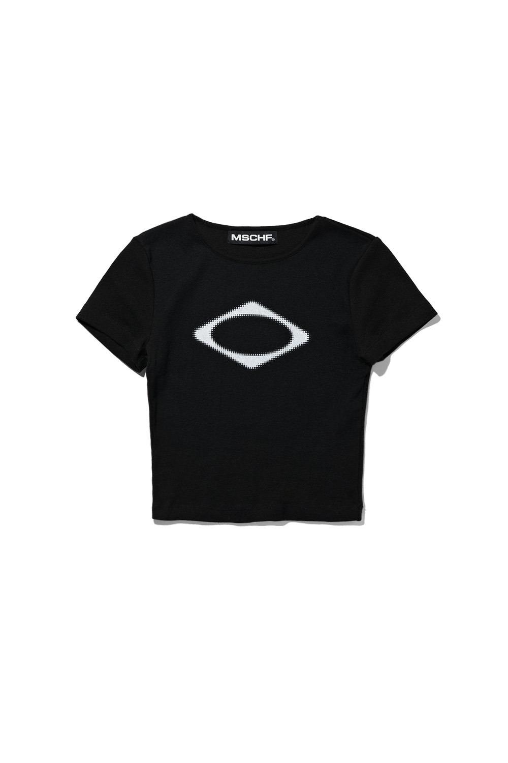 RHOMBUS BLUR T-SHIRTS MINI_BLACK