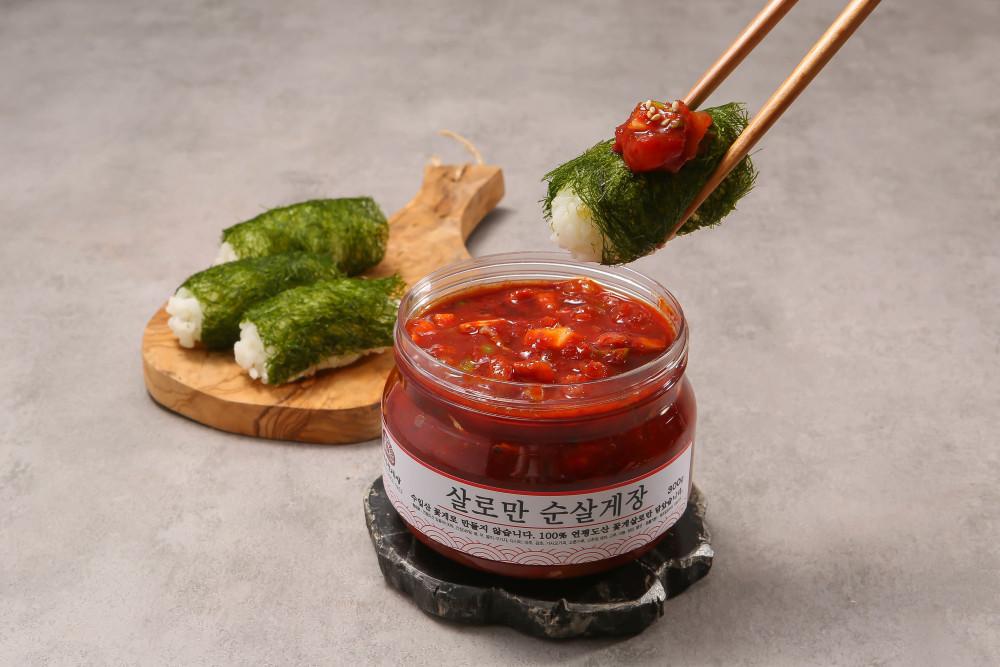 알품게 삼대인천게장 꽃게장 살로만 순살게장 양념 간장 330g