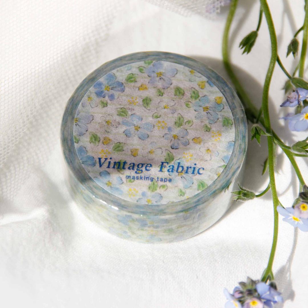 Vintage Fabric Masking Tape [Forget-me-not]