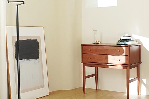 마브로 원목 콘솔 화장대_시나몬브라운