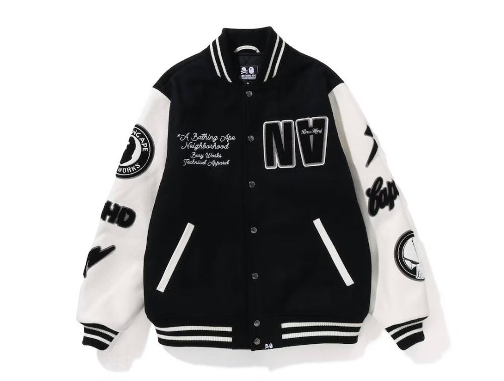 fw22 바시티 자켓 BAPE x Neighborhood Varsity Jacket