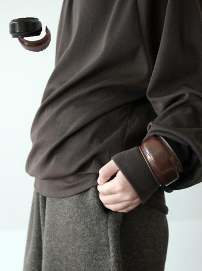 볼드 레더 브레이슬릿 (2c)