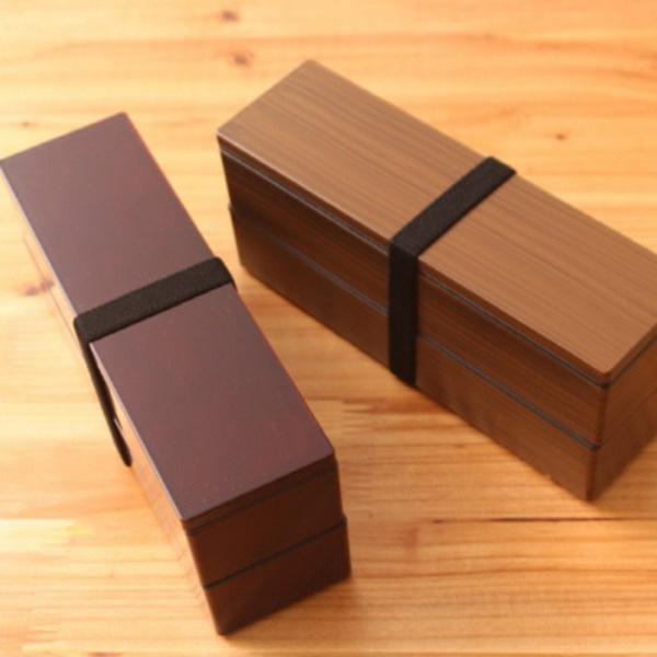 (일본) 하코야 맨즈 슬림 2단 도시락통(840ml) 직장인 성인 도시락통