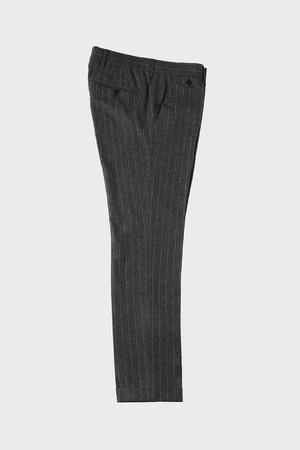 [Made In Italy] 그레이 울혼방 스트라이프 팬츠 F-ECPT65