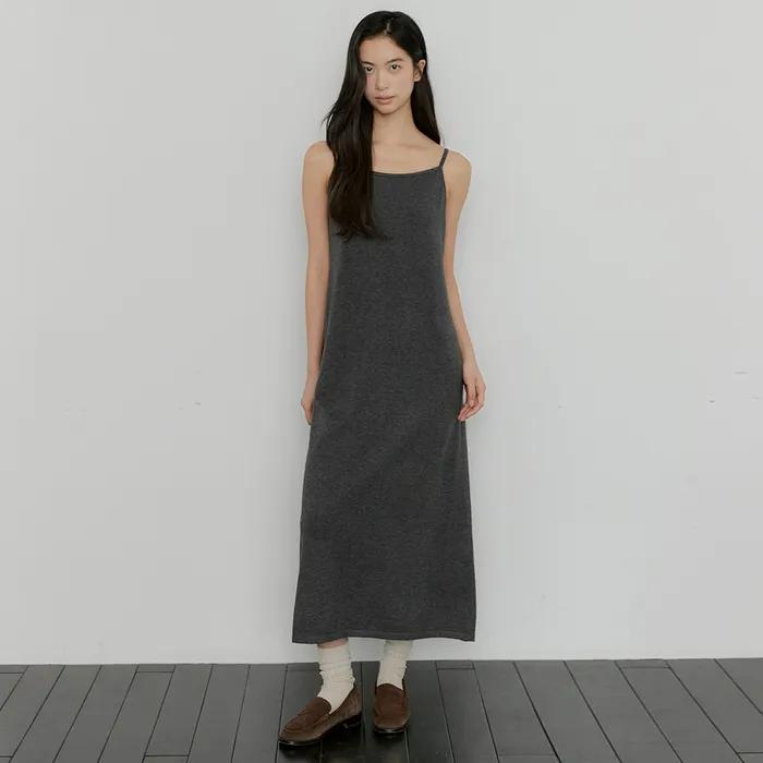 [2차리오더] flow knit onepiece 281 (melange gray)