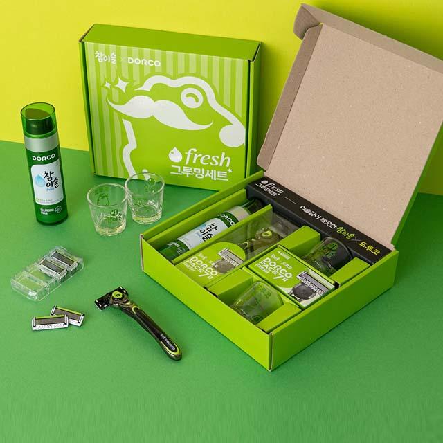 [굳데이],[사은품 증정] 도루코X참이슬 콜라보기획세트(기1날5+엠케어+소주잔2)