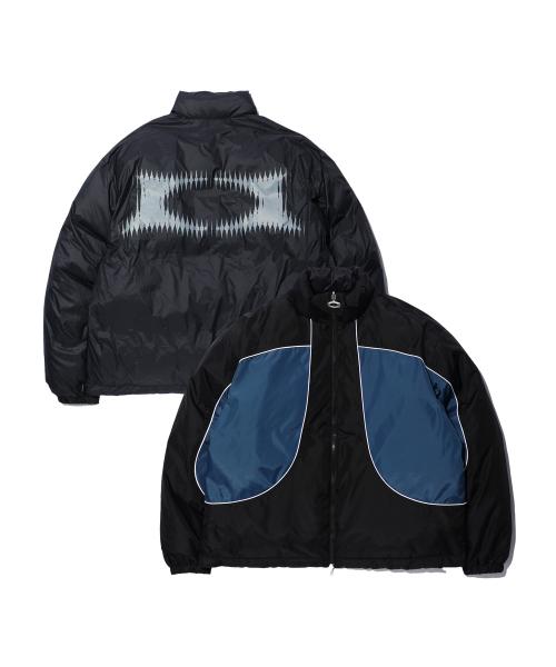 COLOR BLOCK REVERSIBLE PADDING JUMPER BLACK