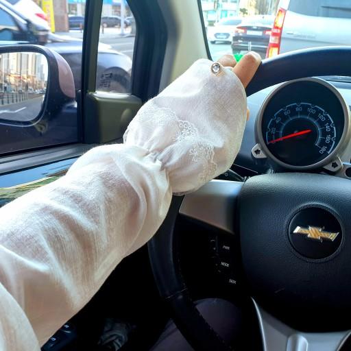 (단독입점) 인견 차량용 팔토시