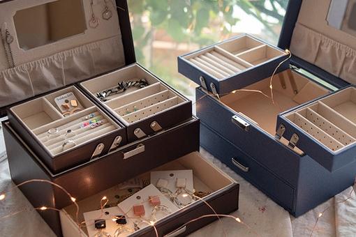 4단 고급 보석함 악세사리 귀걸이 보관함