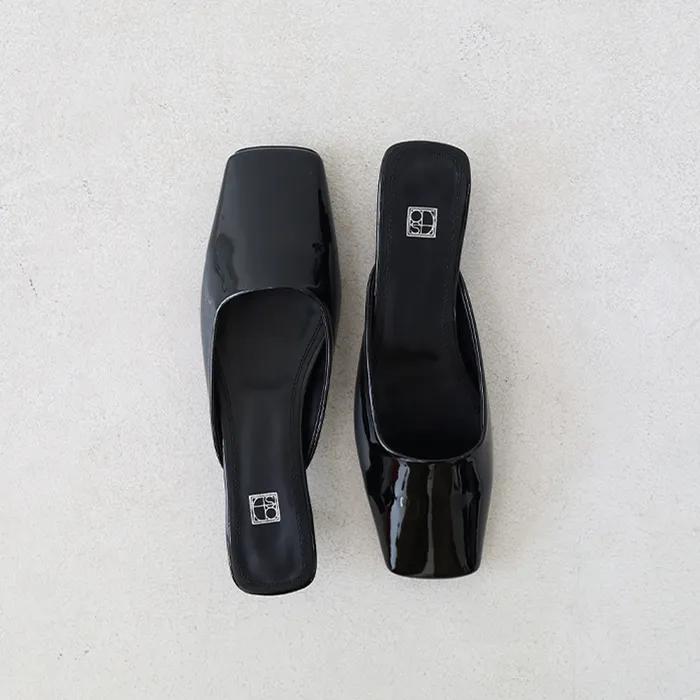 NORA SQUARE MULE (BLACK)