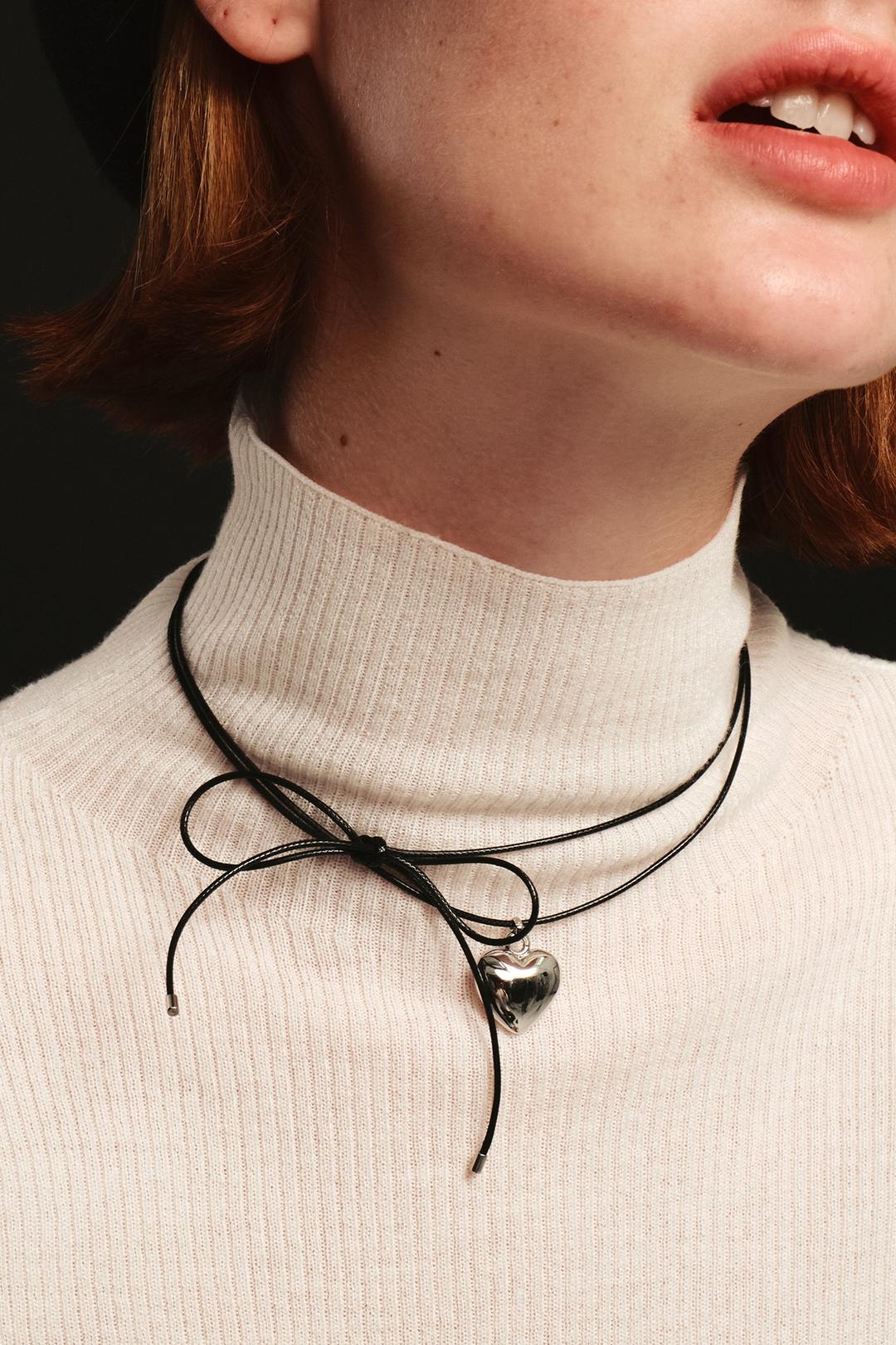 Lovely Heart Knot Necklace